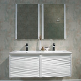 Blossom Paris 48" Floating Bathroom Vanity With Sink & Mirror- Glossy White - V8008 48 01 M