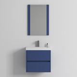 Blossom 016 24 25 C Valencia 24" Floating Bathroom Vanity With Sink - Navy Blue