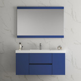 Blossom 016 48 25S C Valencia 48" Floating Bathroom Vanity With Single Sink - Navy Blue