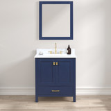 Blossom Geneva 30" Freestanding Bathroom Vanity With Countertop & Undermount Sink - Navy Blue - V8026 30 25 CT