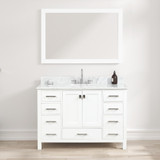 Blossom Geneva 48" Freestanding Bathroom Vanity With Countertop & Undermount Sink - Matte White - V8026 48 01 CT