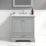 Blossom Copenhagen 30" Freestanding Bathroom Vanity With Countertop & Undermount Sink - Metal Grey - V8027 30 15 CT