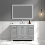 Blossom Copenhagen 48" Freestanding Bathroom Vanity With Countertop, Undermount Sink & Mirror - Metal Grey - V8027 48 15 CT M