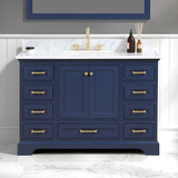 Blossom 027 48 25 CT Copenhagen 48" Freestanding Bathroom Vanity With Countertop & Undermount Sink - Navy Blue