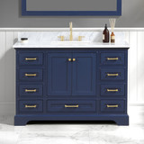 Blossom Copenhagen 48" Freestanding Bathroom Vanity With Countertop & Undermount Sink - Navy Blue - V8027 48 25 CT