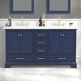 Blossom 027 60 25 CT Copenhagen 60" Freestanding Bathroom Vanity With Countertop & Undermount Sink - Navy Blue