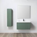 Blossom Positano 36" Floating Bathroom Vanity with Sink & Side Cabinet - Aventurine Green - V8028 36 27 A SC