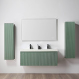 Blossom Positano 48" Floating Bathroom Vanity with Double Sink & 2 Side Cabinet - Aventurine Green - V8028 48 27D A 2SC