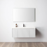 Blossom 028 48S 01 A Positano 48" Floating Bathroom Vanity with Single Sink - Matte White