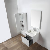 Blossom 029 24 01 A Positano 24" Freestanding Bathroom Vanity with Sink - Matte White