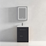 Blossom Hanover 24" Freestanding Bathroom Vanity with Sink - Charcoal - V8029 24 28 A