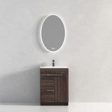 Blossom 029 24 30 C Hanover 24" Freestanding Bathroom Vanity with Sink - Cali Walnut