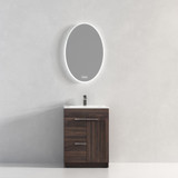Blossom Hanover 24" Freestanding Bathroom Vanity with Sink - Cali Walnut - V8029 24 30 C