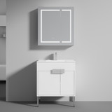 Blossom Bari 30" Freestanding Bathroom Vanity with Sink - Matte White - V8030 30 01 CH C