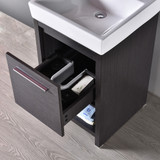 Blossom 014 20 16 MC Milan 20" Freestanding Bathroom Vanity With Sink & Medicine Cabinet - Silver Grey