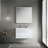 Blossom V8018 36 23 A Jena 36" Floating Wall Hung Bathroom Vanity With Acrylic Sink - White