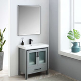 Blossom 024 30 15 A Birmingham 30" Freestanding Bathroom Vanity With Acrylic Sink - Grey