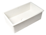 ALFI White 32" x 19" Single Bowl Fireclay Undermount Fireclay Kitchen Sink - ABF3219SUD-W