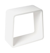 Alfi ABST55 White Matte Solid Surface Resin Bathroom / Shower Stool