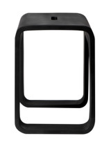 ALFI Black Matte Solid Surface Resin Bathroom / Shower Stool - ABST99BM