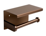 ALFI Brushed Copper PVD Stainless Steel Toilet Paper Holder with Shelf - ABTPP66-BC