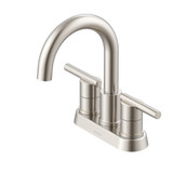Gerber Parma Two Handle Centerset Lavatory Faucet w/ Metal Touch Down Drain 1.2gpm - Brushed Nickel - D307058BN