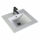 Fine Fixtures White 20 Inch x 19 Inch Ceramic Vanity Sink - VE2018W