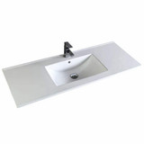 Fine Fixtures White 42" W x 19" D Ceramic Vanity Sink with Integrated Countertop - VE4218W