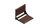 Healthcraft Invisia SerenaSeat Pro 18" Wide Folding Shower Seat - Oil Rubbed Bronze Frame With Medium Wood Stain - INV-WSFD-18-MEDIUM-ORB