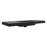 Fine Fixtures 48" X 18" Vanity Sink Gel Coated Single Sink 2.5" Thick - Matte Black - VET4818BL-S