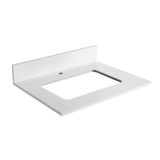 Fine Fixtures SS24WH 24" Solid White Sintered Stone Sink Top