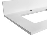 Fine Fixtures SS24WH 24" Solid White Sintered Stone Top