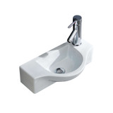 Fine Fixtures Vessel Sink 18 Inch X 10 Inch- White - VE1810W