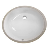 Fine Fixtures 15 X 12 Undermount Lavatory Sink With Clips - White - UM1512W