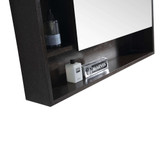 Fine Fixtures Shawbridge Medicine Cabinet 24 Inch Wide - Black Straight, Right Hand - SHMC24BL-R
