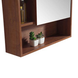 Fine Fixtures Shawbridge Medicine Cabinet 24 Inch Wide - Spicy Walnut, Right Hand - SHMC24WA-R