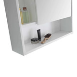 Fine Fixtures Shawbridge Medicine Cabinet 24 Inch Wide - White, Right Hand - SHMC24WH-R