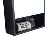Fine Fixtures Venezian Medicine Cabinet 18 Inch Wide - Matte Black - VNMC18BL