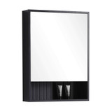 Fine Fixtures VNMC22BL Venezian Medicine Cabinet 22" Wide - Matte Black