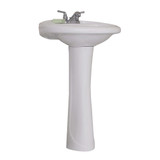 Fine Fixtures 4"Cc 22 X 18 Prestige Pedestal Lavatory Sink - White - PR2218W