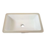 Fine Fixtures Undermount 16 Inch X 8 Inch Lavatory Sink - White With Foam / Brackets - UM1710W-O