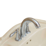 Fine Fixtures 4"Cc 22 X18 Regent Pedestal Lavatory Sink - Biscuit - RE2218BI