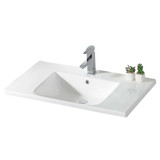Fine Fixtures Vanity Top with Sink & Countertop 36 Inch X 18 Inch - White - VT3618W