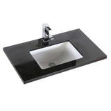Fine Fixtures Black Quartz Stone Countertop For 30" Vanity - VMT30BL