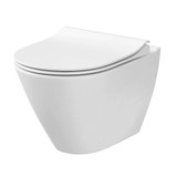 Fine Fixtures WT12RM Supreme Wall Hung Toilet With Rimless Flush - White Color