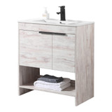 Fine Fixtures Phoenix Vanity Cabinet 30" Wide - Rustic White