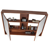 Fine Fixtures Shawbridge Medicine Cabinet 48 Inch Wide - Spicy Walnut - SHMC48WA