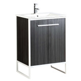 Fine Fixtures Vdara Vanity Cabinet 24" Wide - Dawn Grey