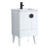 Fine Fixtures Venezian Vanity Cabinet 20" Wide - Matte White