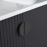 Fine Fixtures Venezian Vanity Cabinet 24" Wide - Matte Black